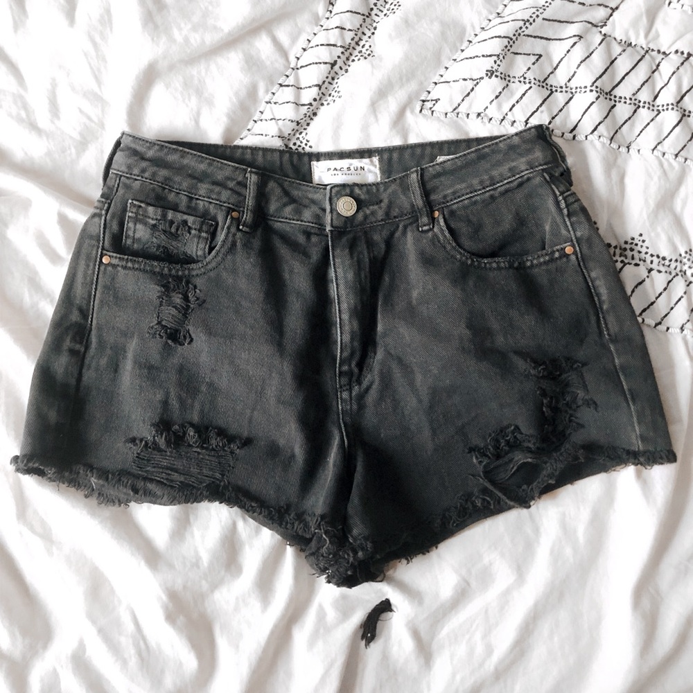 pacsun high waisted festival shorts